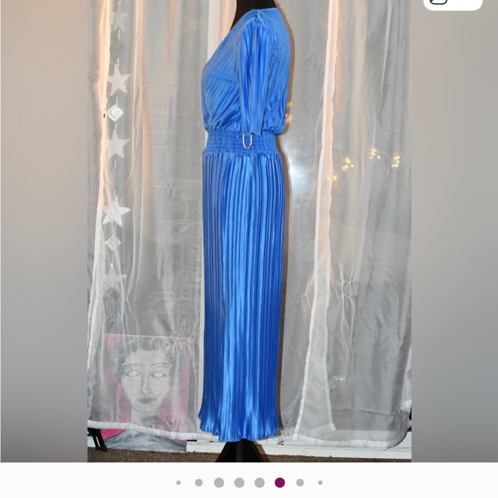 DKNY Women's Vibrant Blue Midi Dress - Picture 8 of 12
